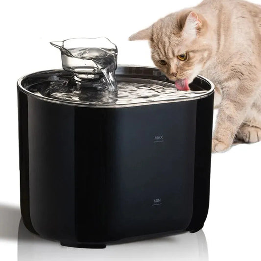 Cat Water Fountain Auto Recirculate Filtring Cats Dog Water Dispenser USB Electric Mute Pump Cat Ear Pet Cats Drinking Fountain
