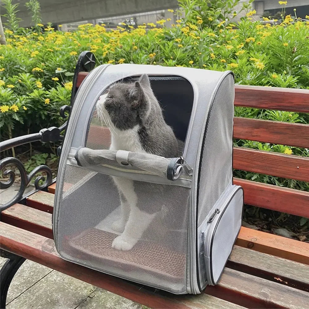 Pet Cat Carrier Bag Outdoor Travel Backpack for Cats Small Dogs Breathable Cat Carrying Bag Suitable for Cats