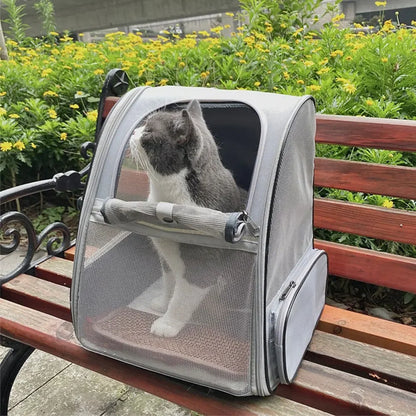 Pet Cat Carrier Bag Outdoor Travel Backpack for Cats Small Dogs Breathable Cat Carrying Bag Suitable for Cats
