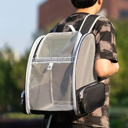 Pet Cat Carrier Bag Outdoor Travel Backpack for Cats Small Dogs Breathable Cat Carrying Bag Suitable for Cats