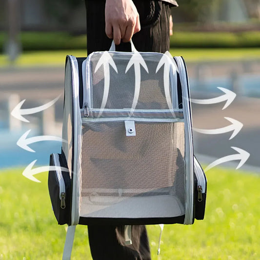 Pet Cat Carrier Bag Outdoor Travel Backpack for Cats Small Dogs Breathable Cat Carrying Bag Suitable for Cats