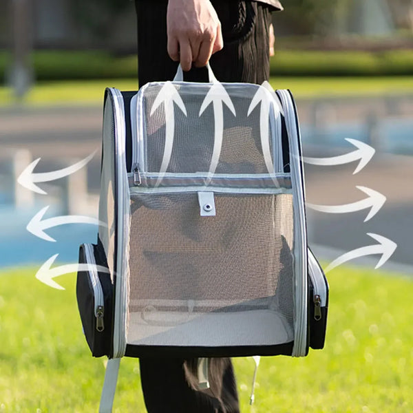 Pet Cat Carrier Bag Outdoor Travel Backpack for Cats Small Dogs Breathable Cat Carrying Bag Suitable for Cats